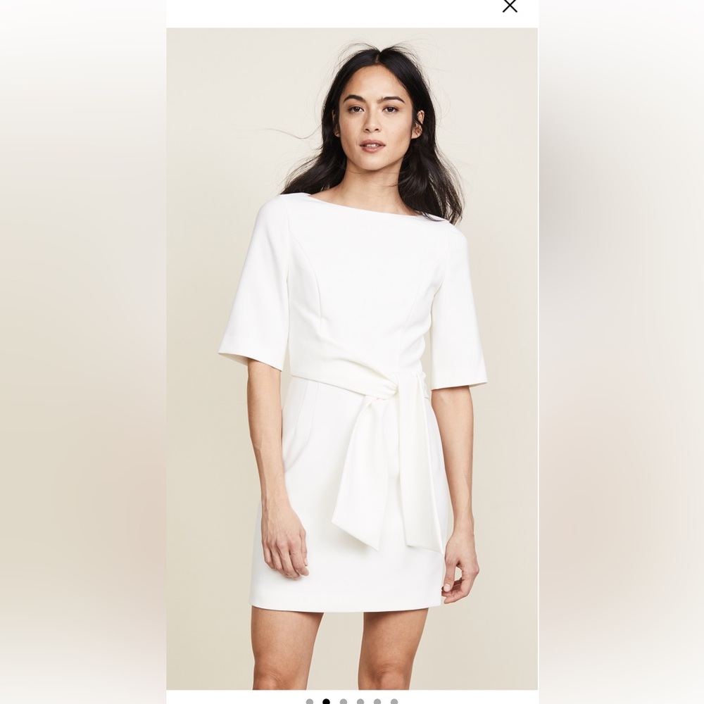 alice + olivia Virgil Boat Neck Wrap Dress
